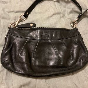 Coach Black Leather Shoulder Bag Purse - Used still in good condition